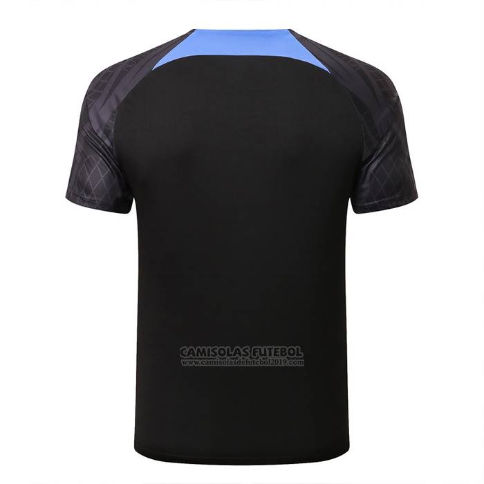 Camisola de Treinamento Paris Saint-Germain Jordan 2022-2023 Preto Y Azul